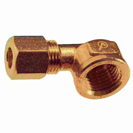 Midwest Fastener 1/4" OD x 1/4FIP Brass Compression Pipe Elbows 3PK 34471